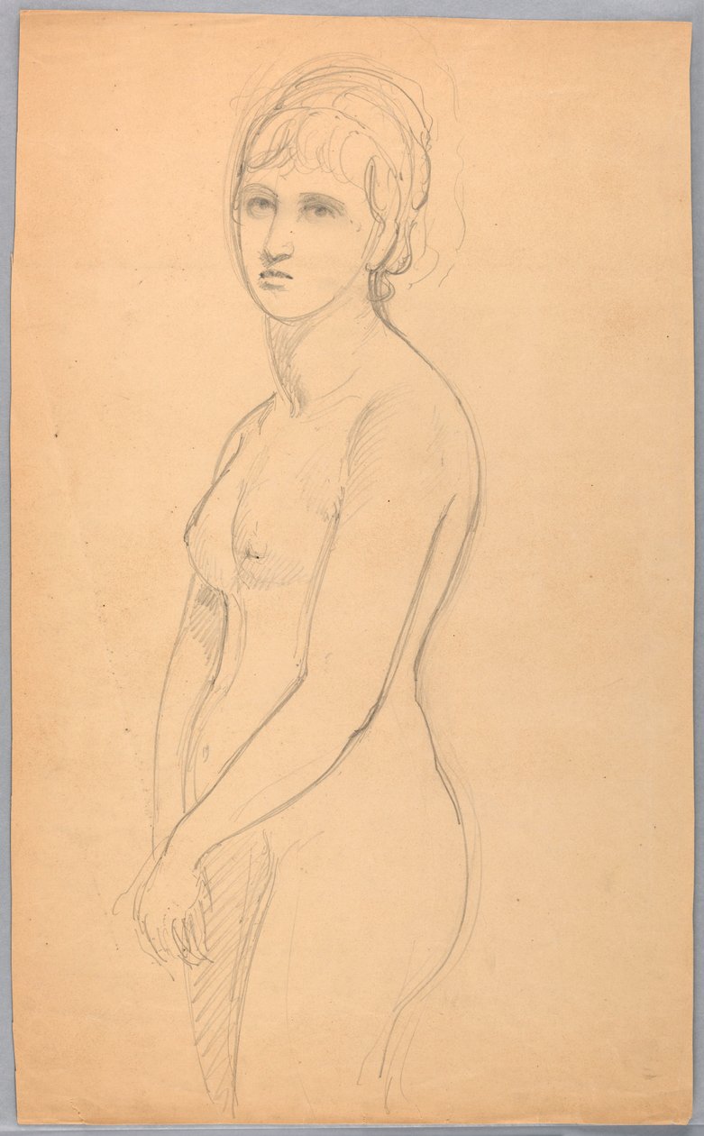 Female Nude Standing, 1860–70 by Daniel Huntington