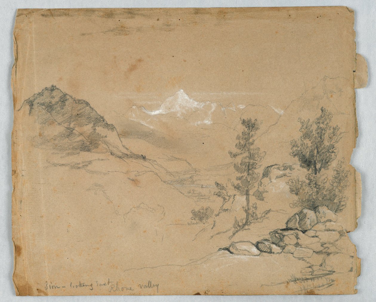 Sion, Looking East, Rhone Valley by Daniel Huntington