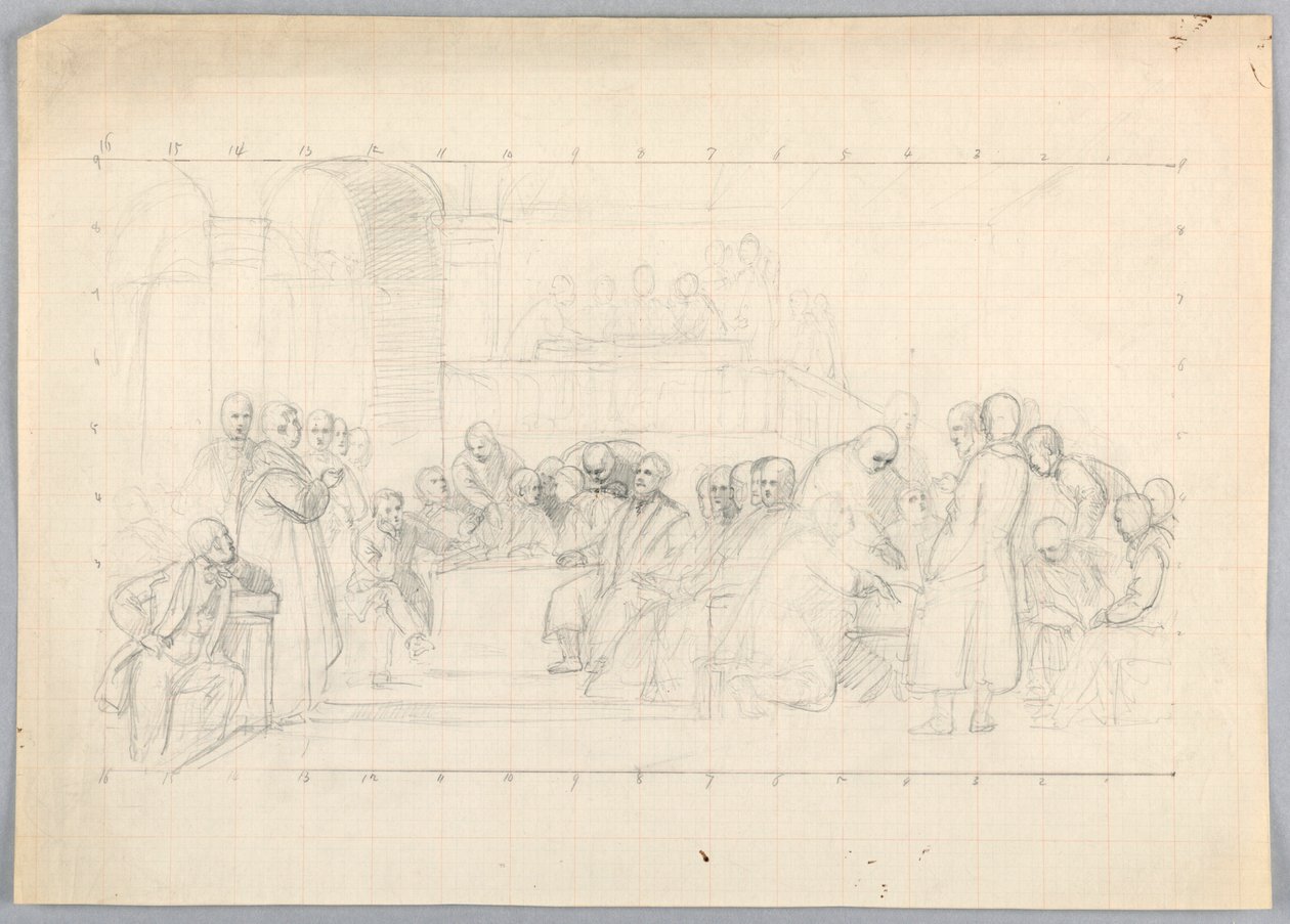 Study for Scientific Group by Daniel Huntington