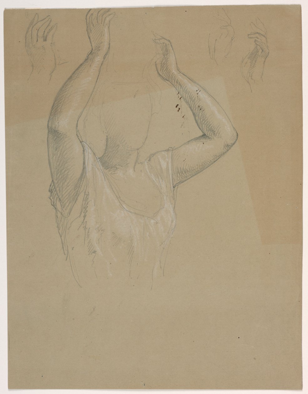Woman With Hands Raised by Daniel Huntington