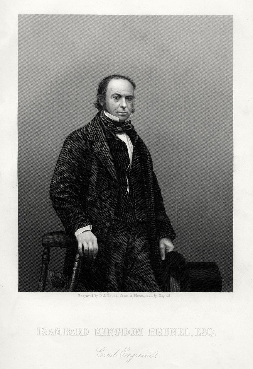 Isambard Kingdom Brunel, British Engineer, c. 1880 by Daniel John Pound