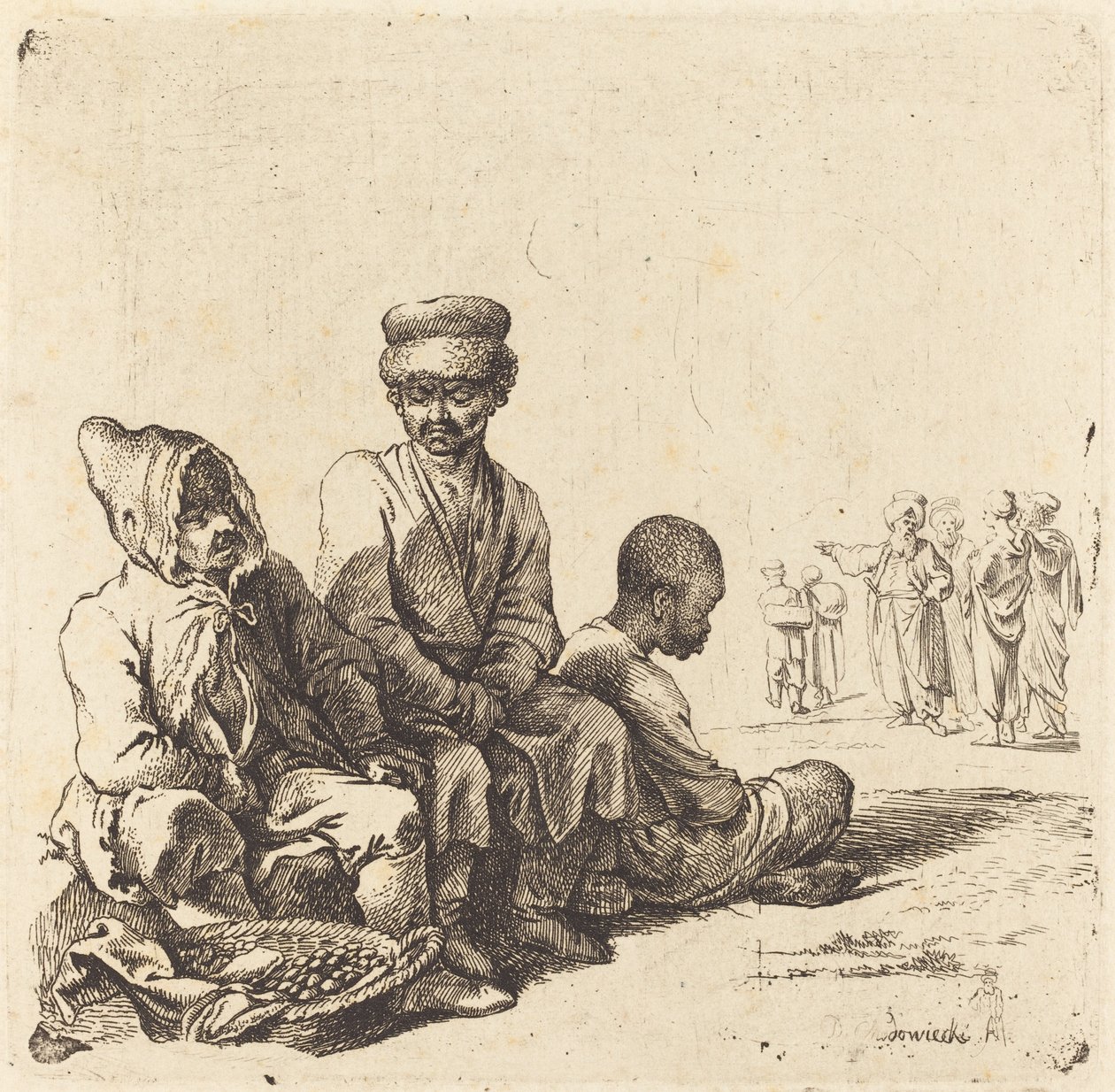 Russians and Turks by Daniel Nikolaus Chodowiecki