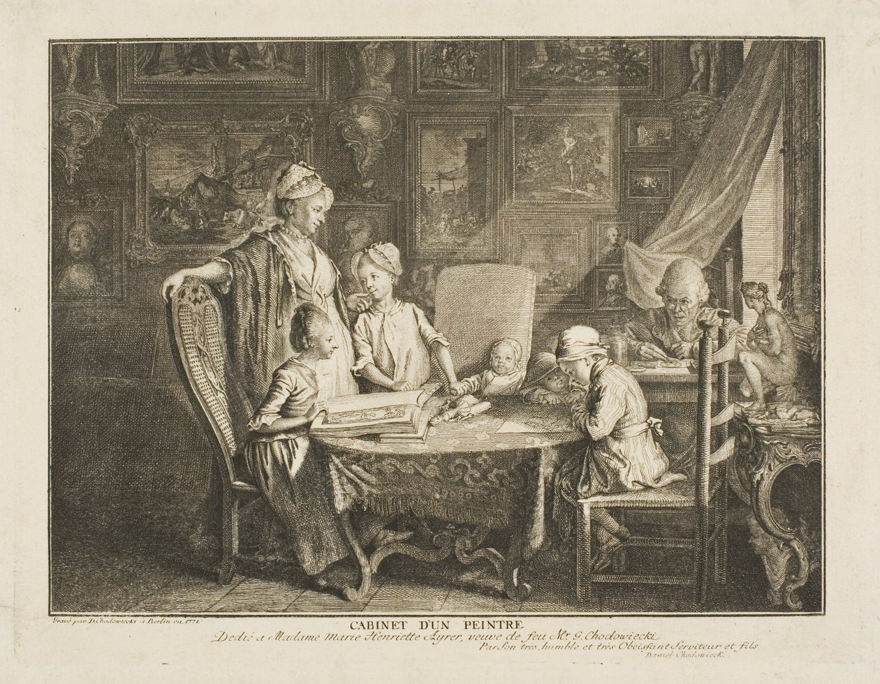 The Artist and His Family by Daniel Nikolaus Chodowiecki