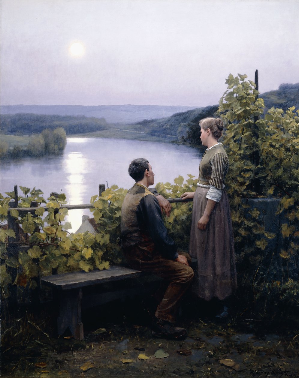 A Summer Evening by Daniel Ridgway Knight