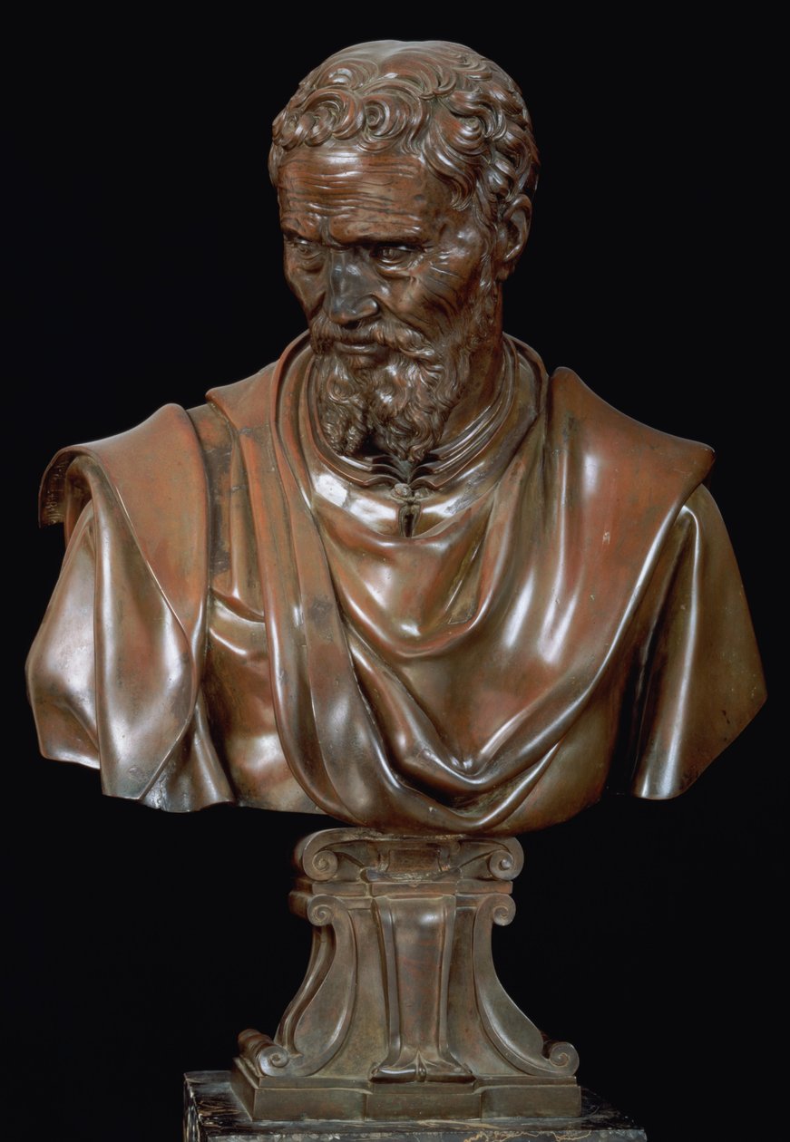 Portrait Bust of Michelangelo Buonarroti by Daniele da Volterra
