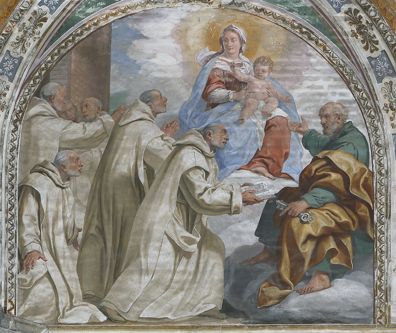 Madonna and Child Approving the Carthusian Order by Daniele Crespi
