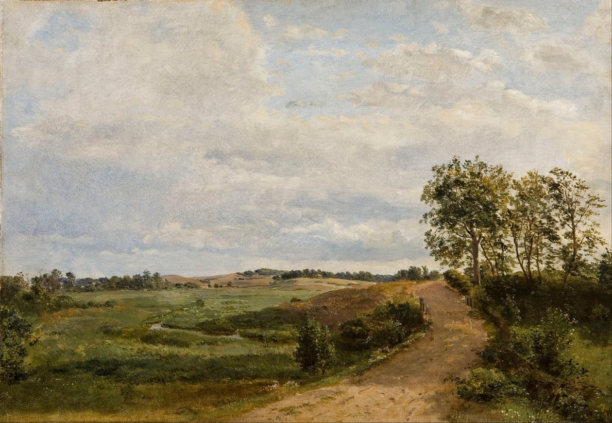 Road Across the Hills. Study by Dankvart Dreyer