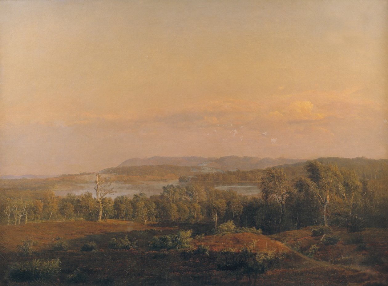 A View towards Himmelbjerget, Jutland. Evening by Dankvart Dreyer