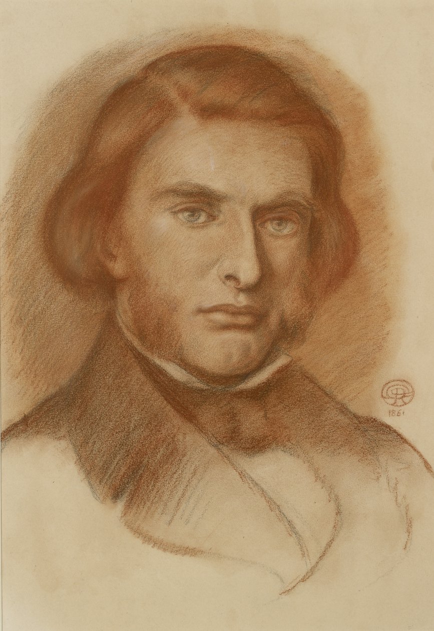 Portrait of John Ruskin by Dante Gabriel Charles Rossetti