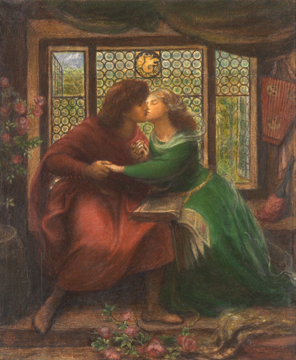 Paolo and Francesca da Rimini by Dante Gabriel Charles Rossetti