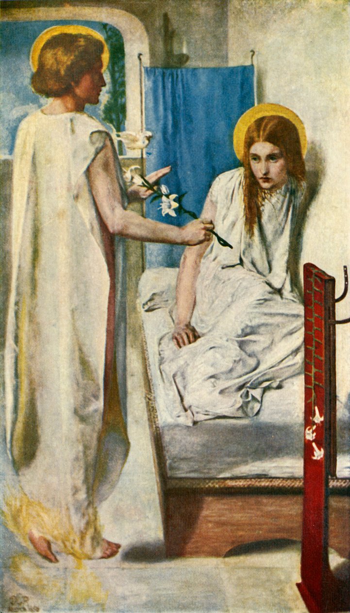 Ecce Ancilla Domini, c1912 by Dante Gabriel Charles Rossetti