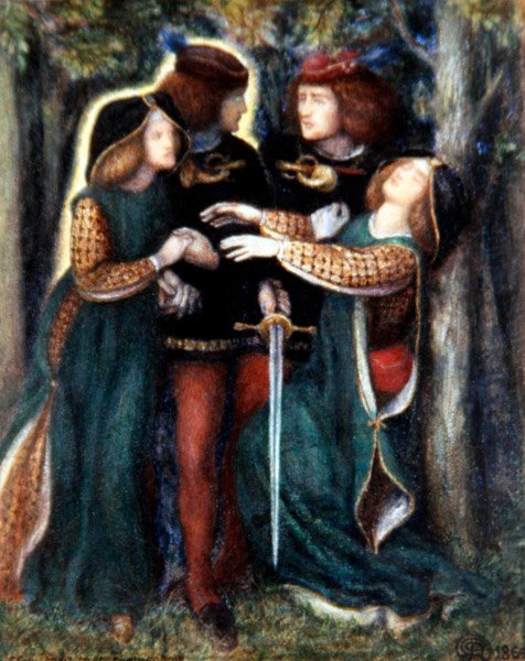 How They Met Themselves by Dante Gabriel Charles Rossetti