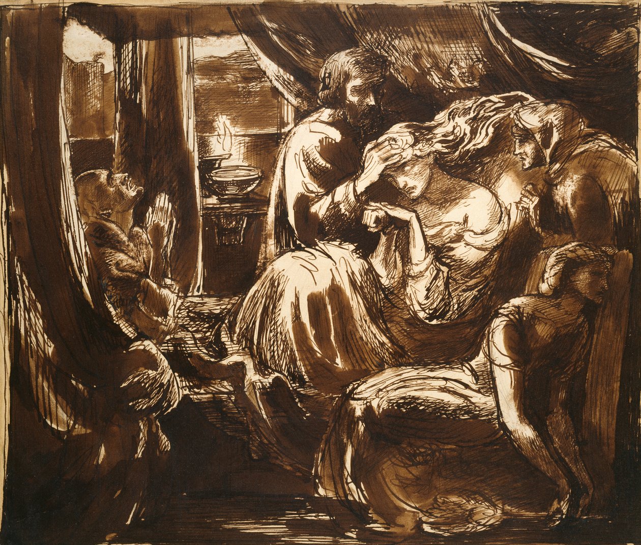 The Death of Lady Macbeth by Dante Gabriel Rossetti