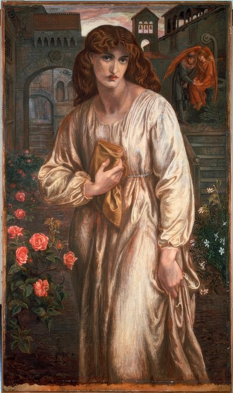 The Salutation of Beatrice by Dante Gabriel Charles Rossetti