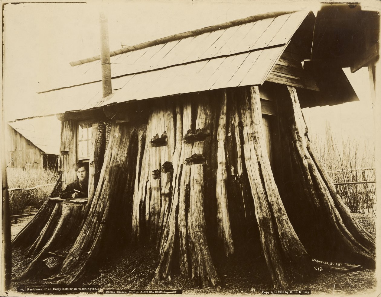 Residence of an Early Settler in Washington by Darius Kinsey