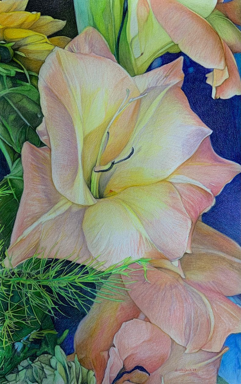 Bursting Blooms 1, 2024 by Darrell Windjack