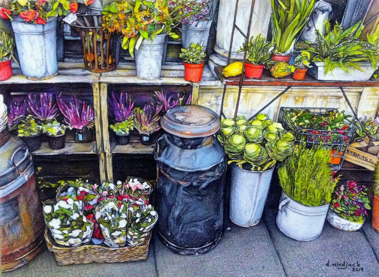 The Flower Stand, 2018 by Darrell Windjack