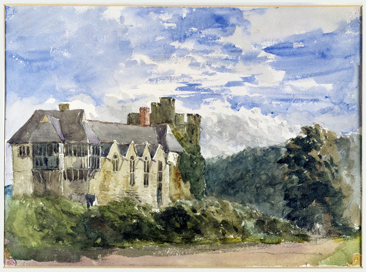 Stokesay Castle and Abbey by David Cox