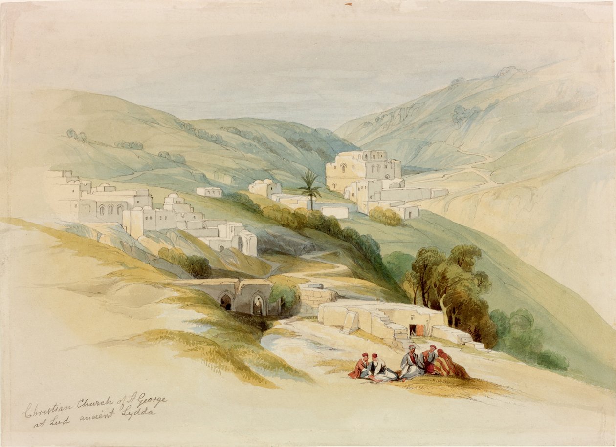 The Church of St George, Ludd, Palestine (The Ancient Lydda) by David Roberts