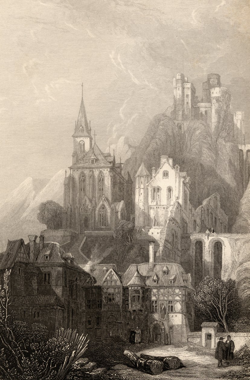 Trarbach, engraved by E.I. Roberts, illustration from 