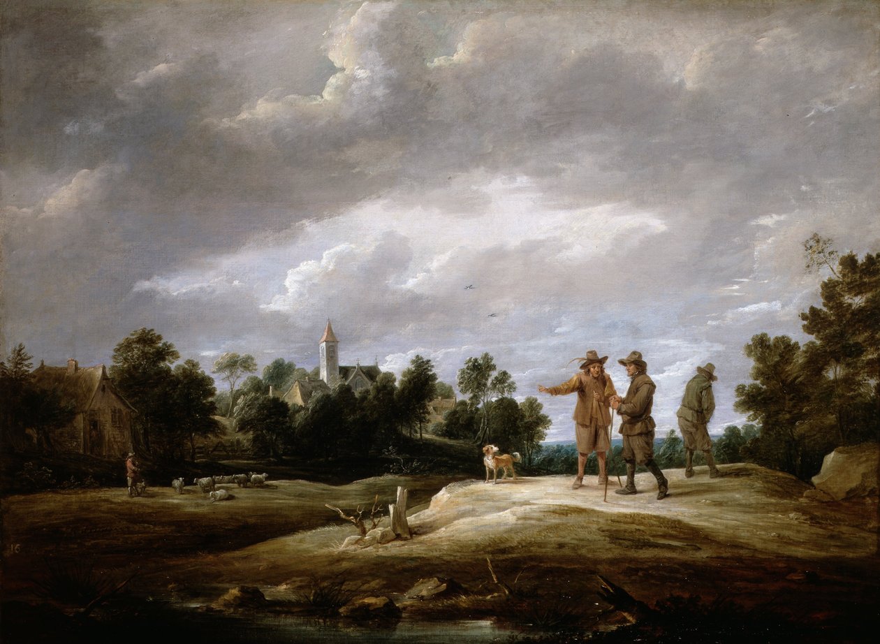 Peasants conversing by David Teniers the Younger