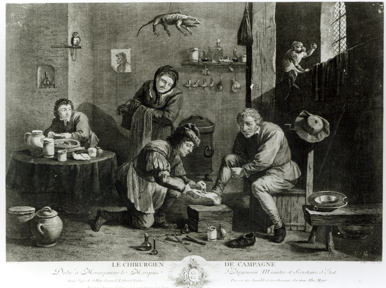 The Country Surgeon, engraved by Thomas Major (1714-99) 1747 by David Teniers the Younger