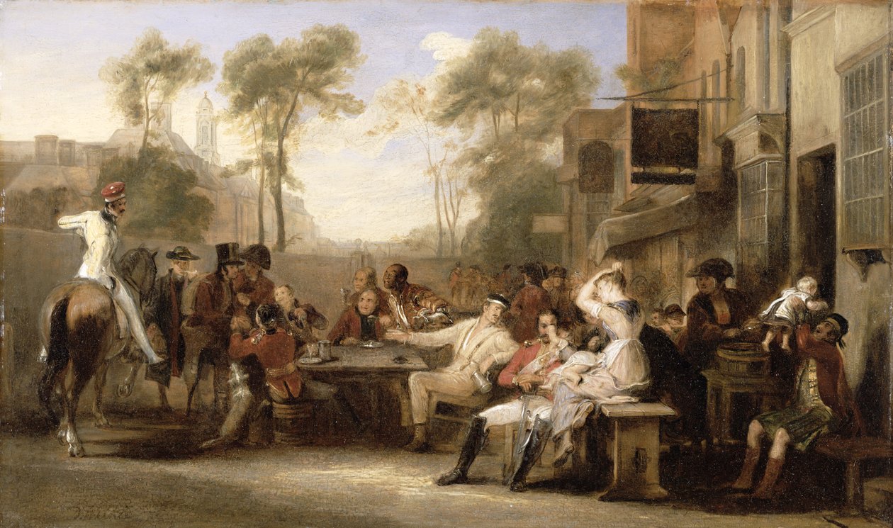 Chelsea Pensioners Receiving the Gazette Announcing the Battle of Waterloo, c.1819 by David Wilkie