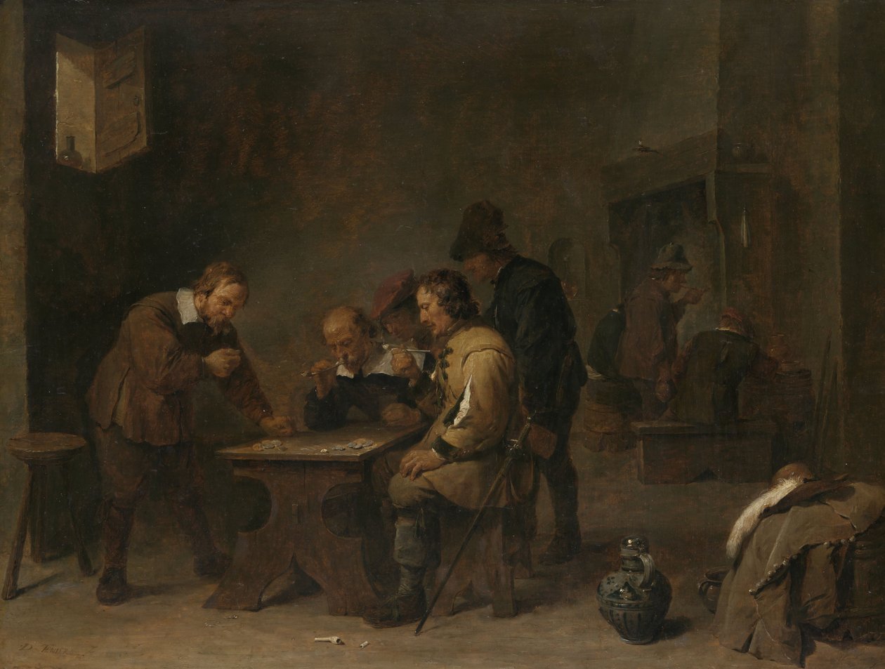 The Gamblers, c.1640 by David Teniers the Younger