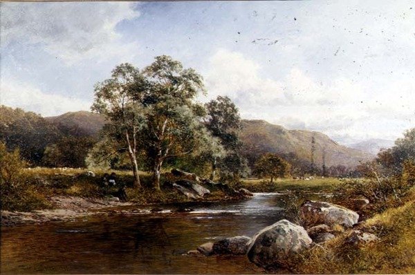 Birches on the Lledr by David Bates