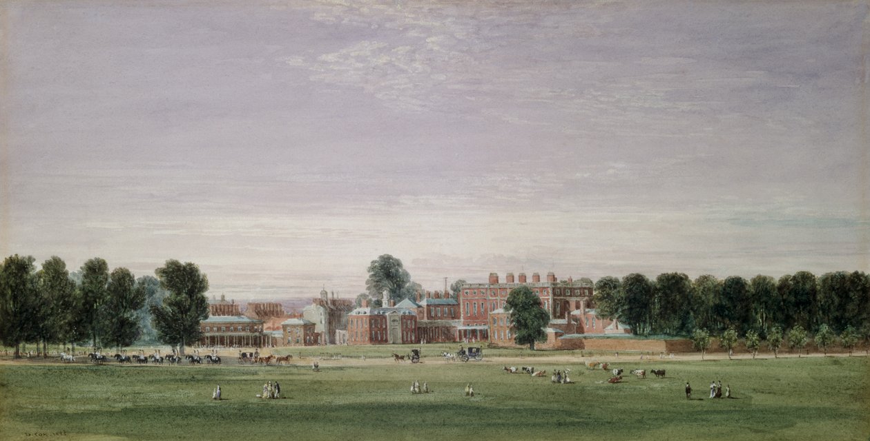 Buckingham House from the Green Park by David Cox