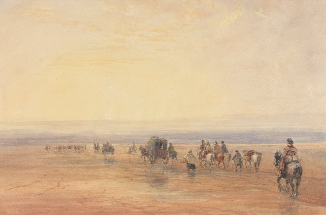 Crossing Lancaster Sands by David Cox