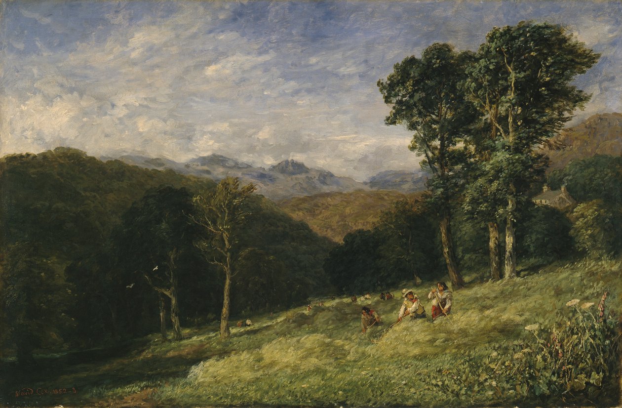 Haymaking near Conway by David Cox