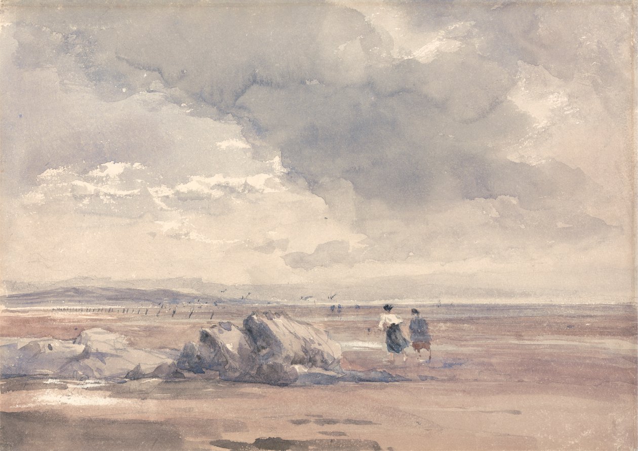 On Lancaster Sands, Low Tide by David Cox