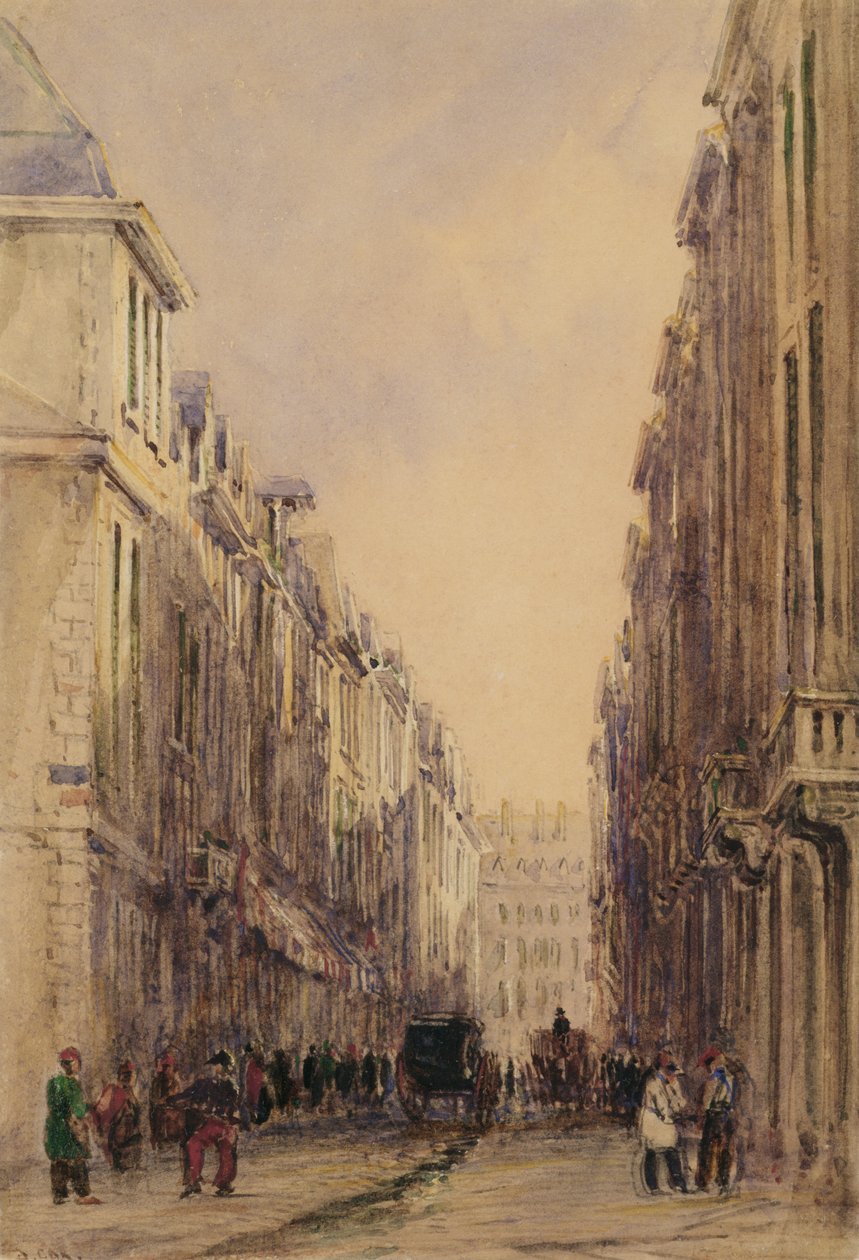 Rue Vivienne, Paris by David Cox