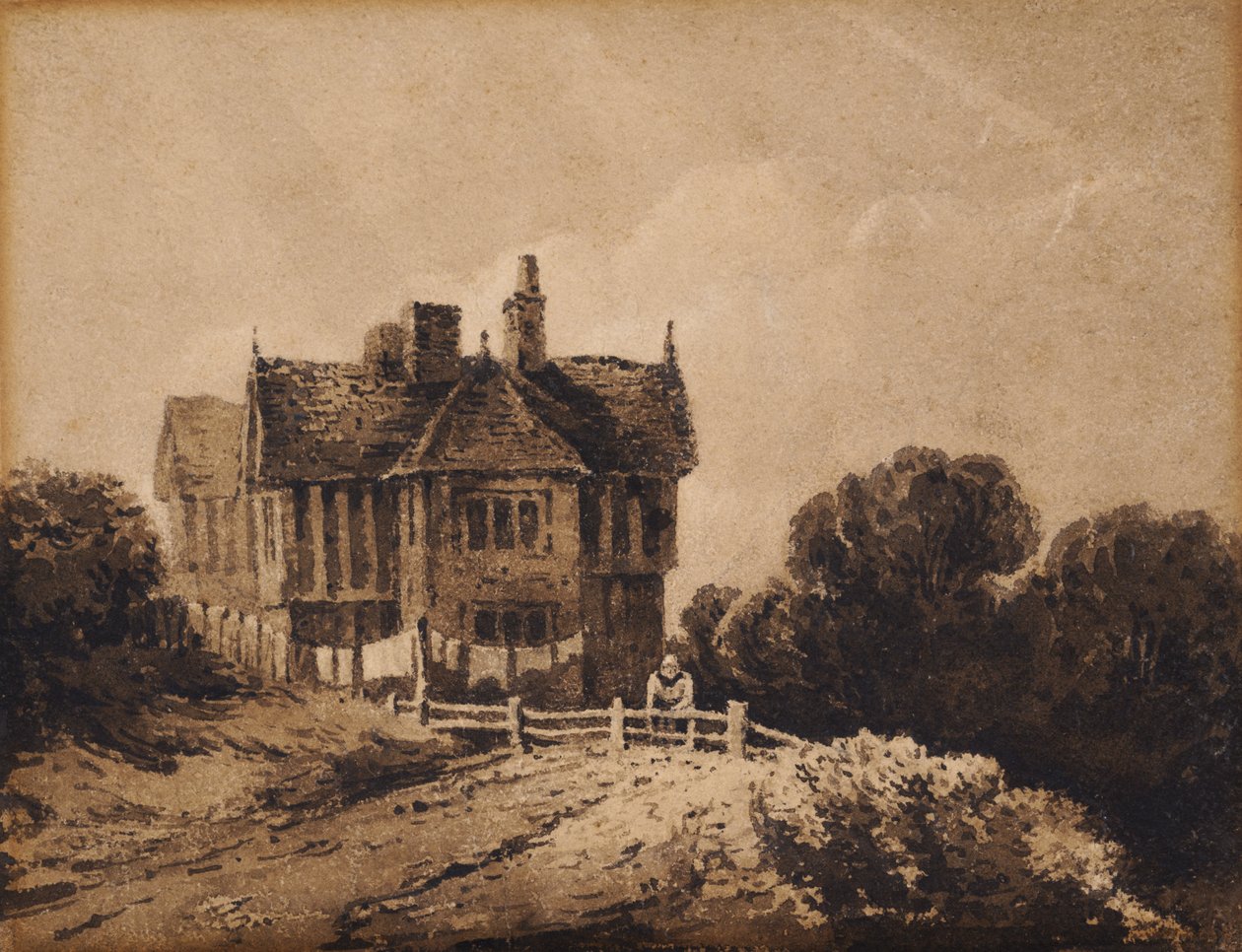 Study of Old House by David Cox