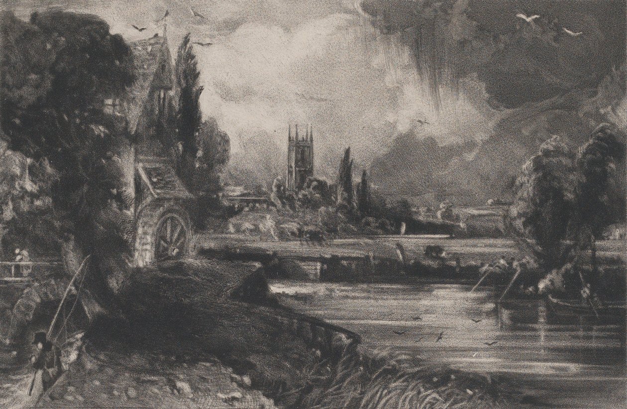 A Mill, 1832 by David Lucas