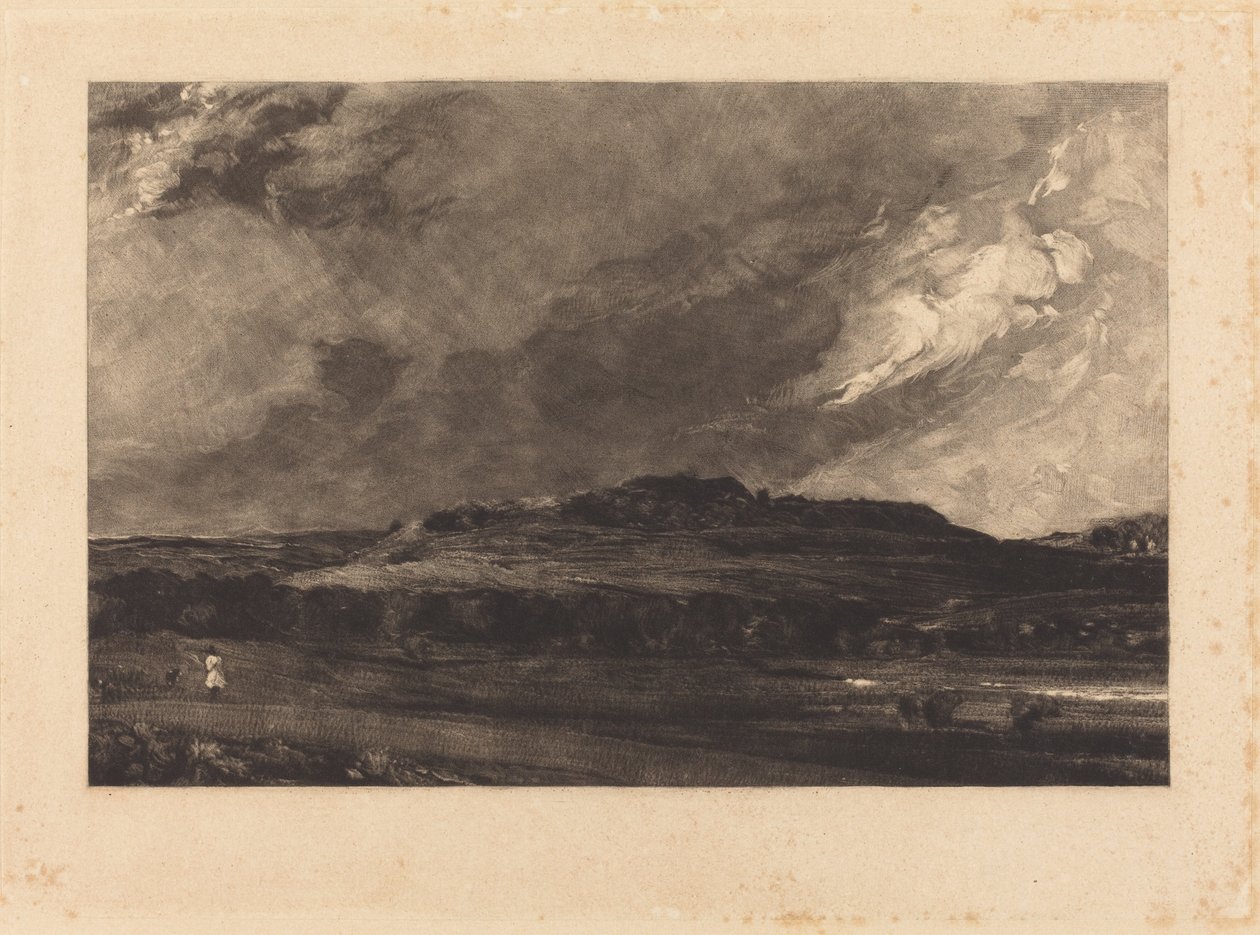 Old Sarum (a) by David Lucas after John Constable