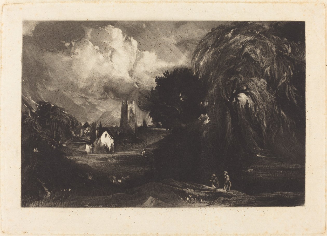 Stoke-by-Neyland by David Lucas after John Constable