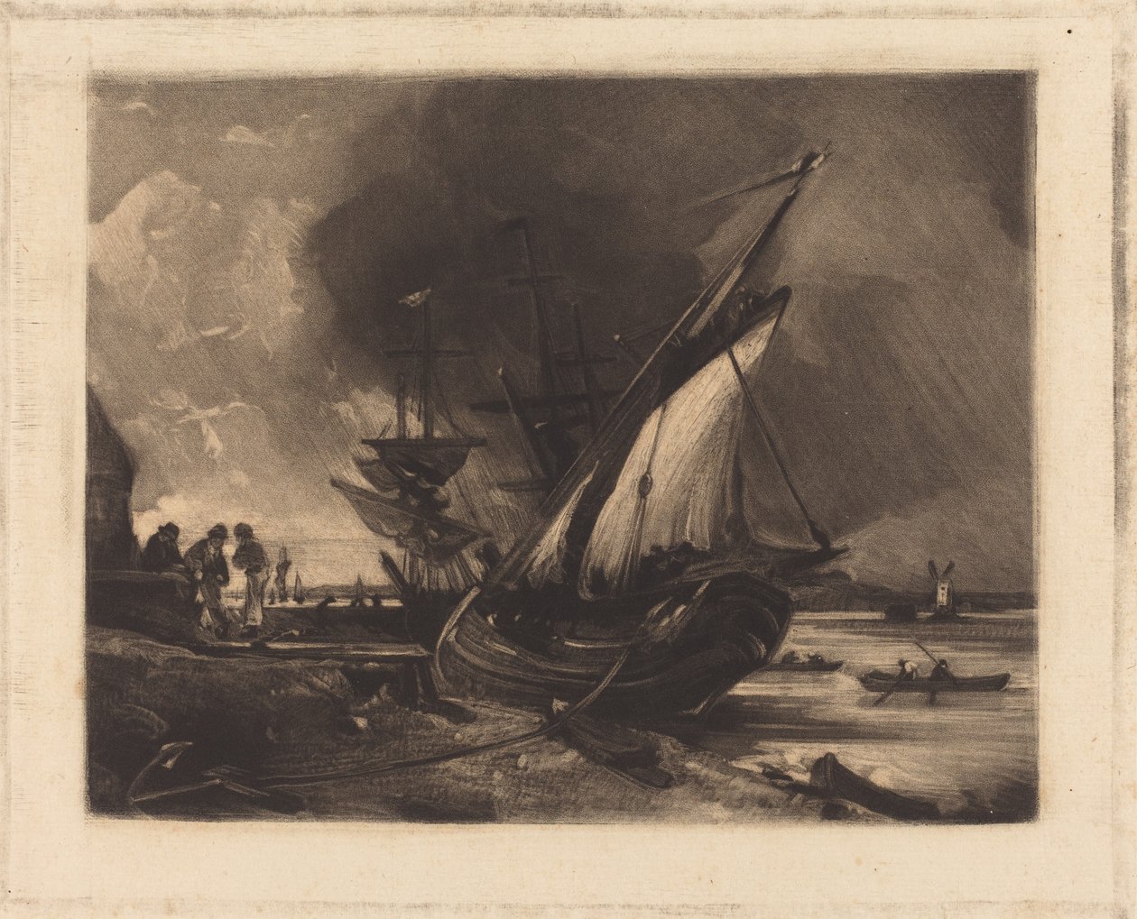 View on the Orwell by David Lucas after John Constable