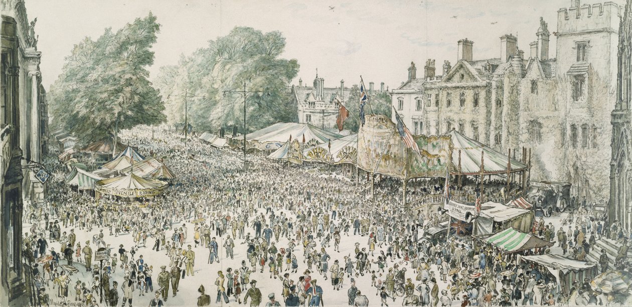 St. Giles Fair, Oxford by David Muirhead Bone
