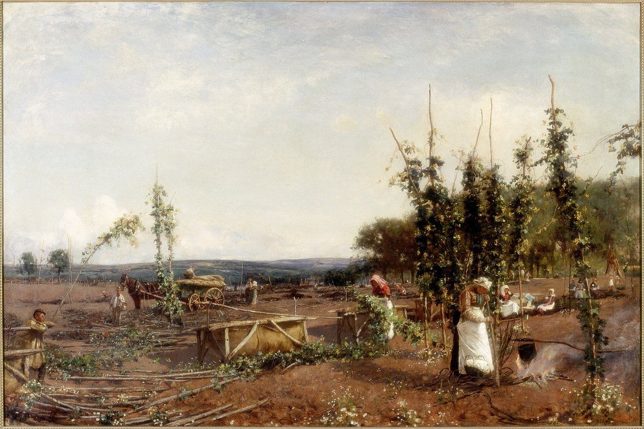 Nooning in the Hop Gardens, 1889 by David Murray
