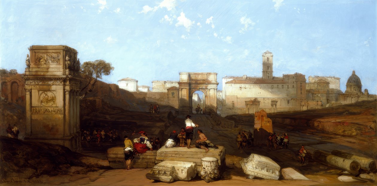 The Arch of Titus in Rome by David Roberts