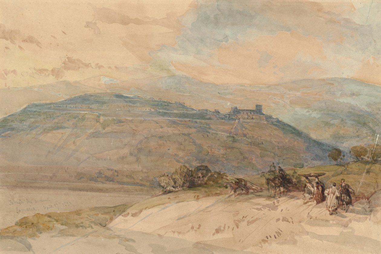 Distant View of Sebaste, Ancient Samaria by David Roberts