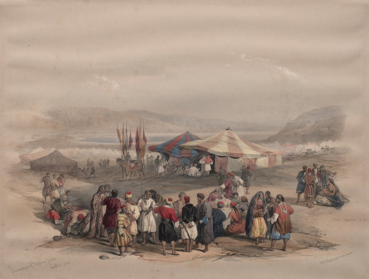 Encampment of Pilgrims, Jericho by David Roberts
