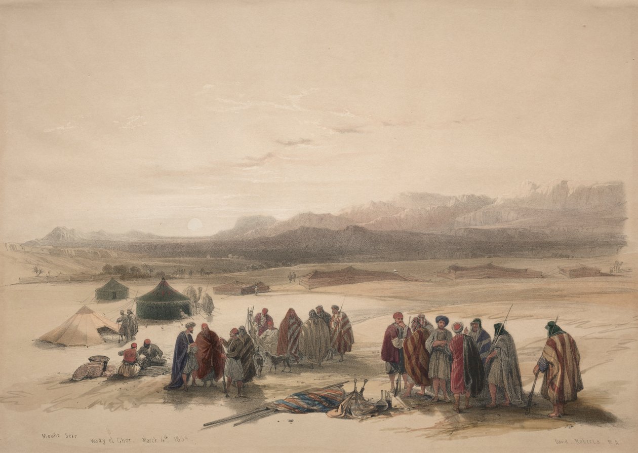 Mount Seir Wady el Chor by David Roberts
