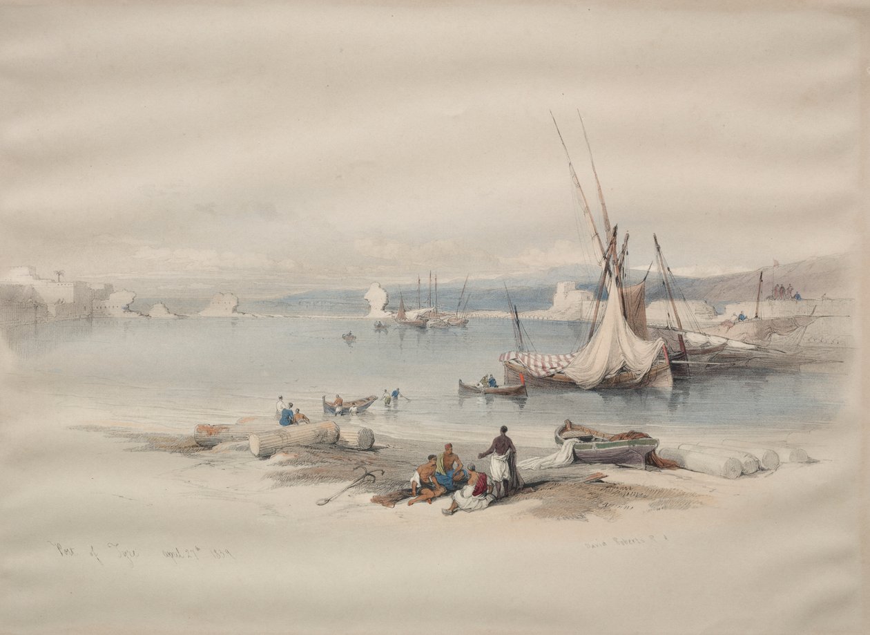 Port of Tyre by David Roberts