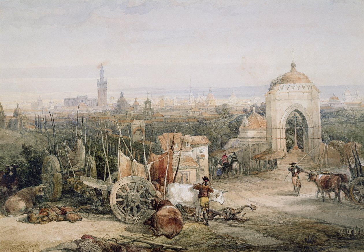 Seville from the Cruz del Campo by David Roberts
