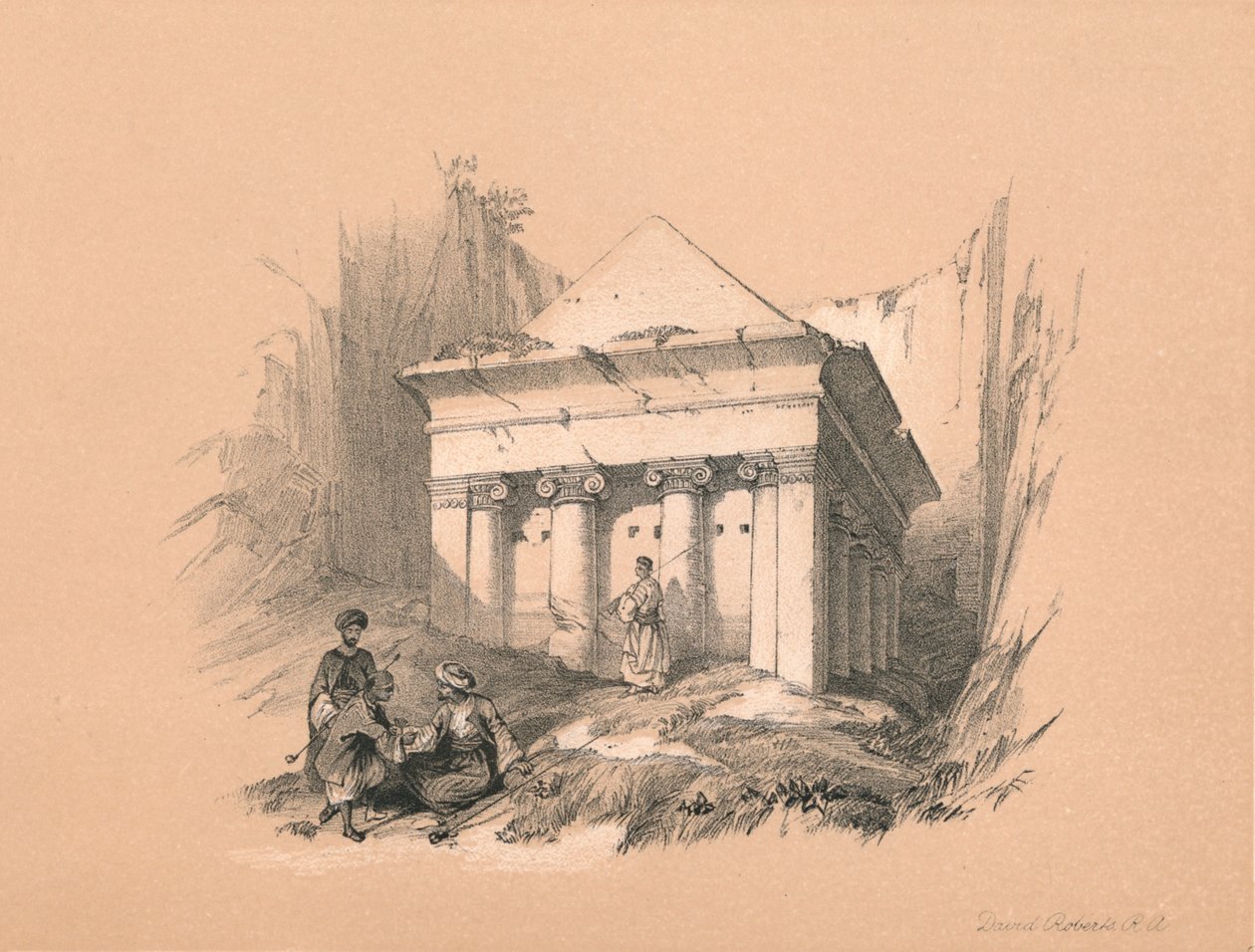 Tomb of Zechariah by David Roberts