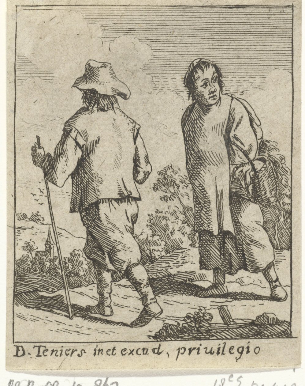 A Peasant Couple on the Road by David Teniers (II)