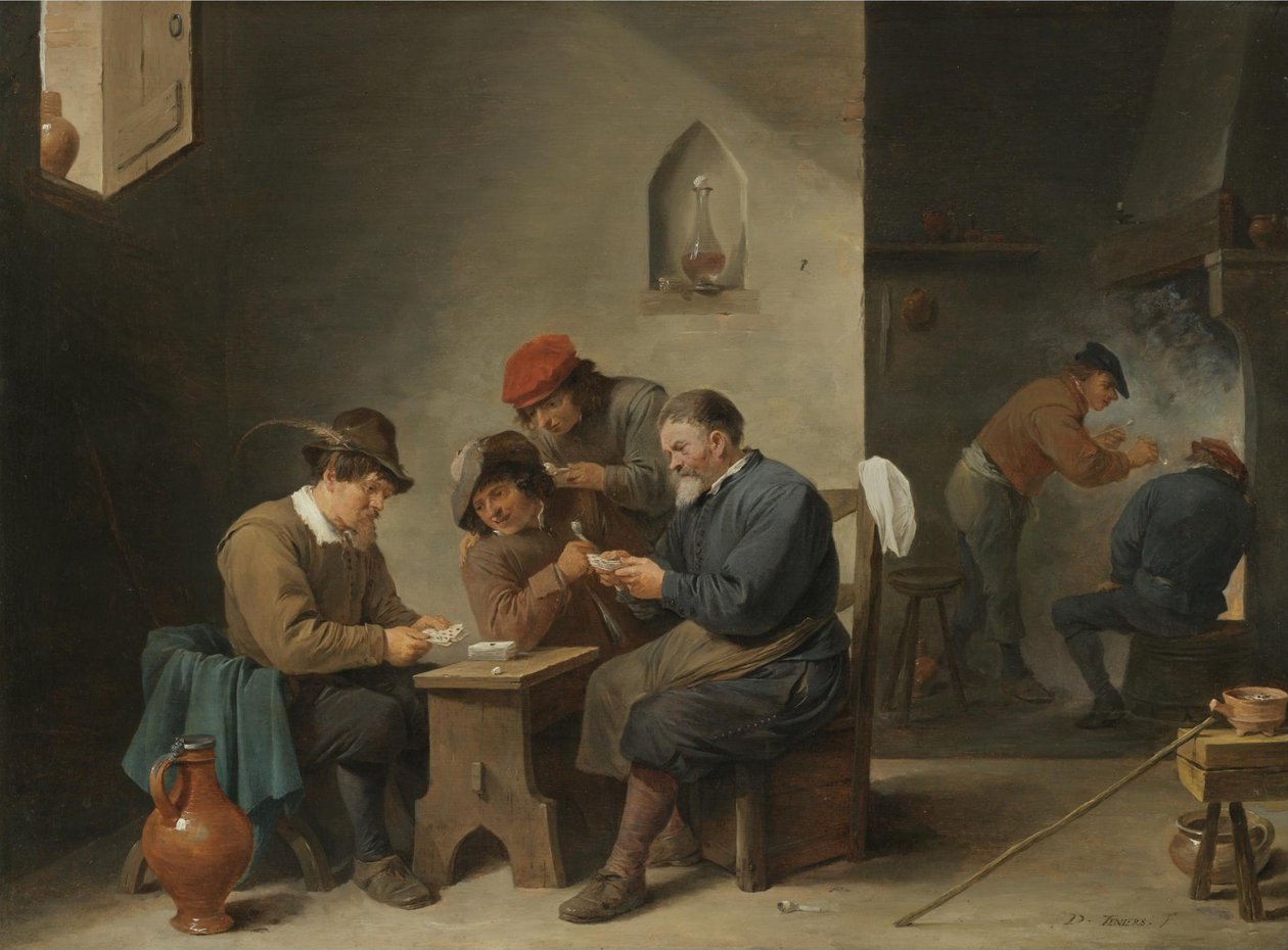 Card Players by David Teniers the Younger